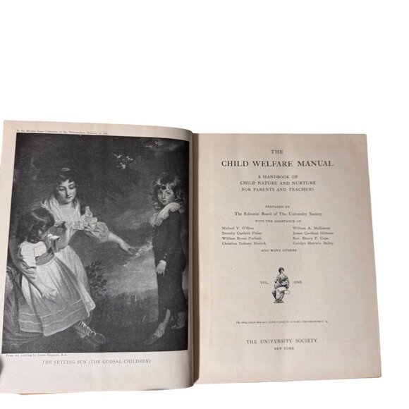 The Child Welfare Manual Set Of 2 Volumes 1915 Handbook For Parents & Teachers - Picture 2 of 16